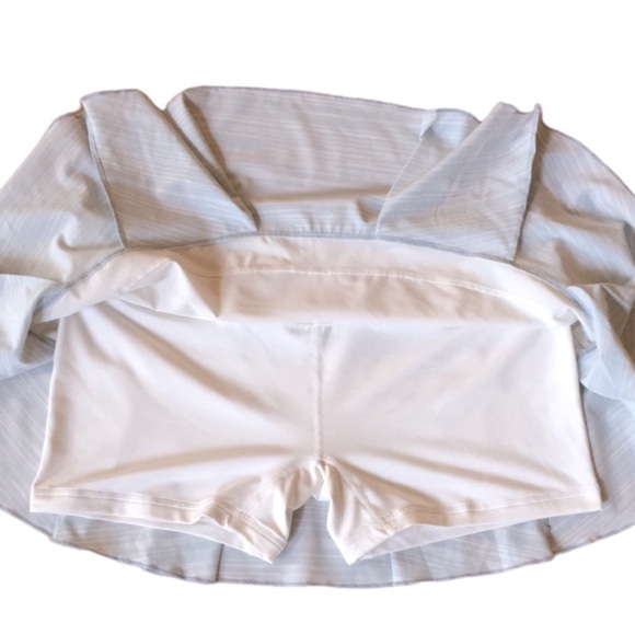 Nike Dri-Fit Victory Skort Tennis Golf Size Large White Gray - Picture 6 of 9